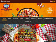 Tablet Screenshot of bostonbaypizza.com